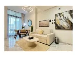 Azure Haven 1 - Stylish 1BR Escape with Balcony Views Near Abu Dhabi Corniche