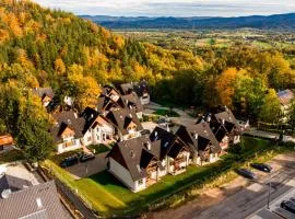 Wonder Home - Domek górski Karmel z balkonem i kominkiem - dozorowane osiedle z placem zabaw, tuż przy stoku narciarskim