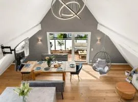 FeelGood Ferienhaus - 212 qm mit Sauna, Garten, Terrasse, Grill - 2 Apartments - für Familien & Gruppen - Mitten in Deutschland