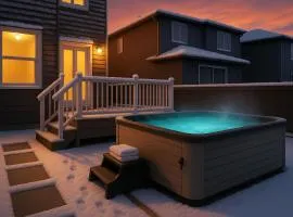 Nordic Oasis near West Edmonton Mall with Hot Tub & King Ensuite