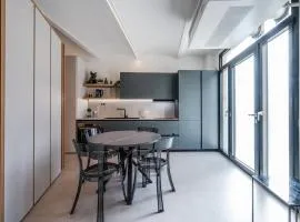 Suite on canvas near the city of Ferrari