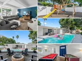 Just WOW! Heated Pool, 10 Mins to Beach & Games