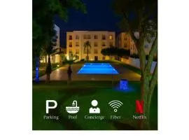 Dar Salma Pearl of Atlantic Parking gratuit Wifi fibre optique Netflix airport entrée autonome 3 Piscines en saisons 2 chambres