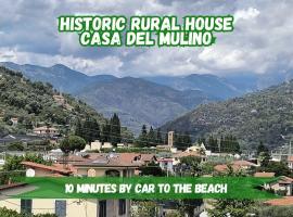10 Min from Sea, Historic Rural Casa Del Molino, hotel in Camporosso