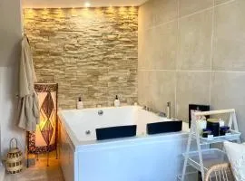 Atelier chaleureux 40m2 - Jacuzzi - proche CDG Parc des expo