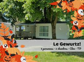 Le Gewurz - Bungalow climatis&eacute; avec TV pour 5, bungalas mieste Boofzheim
