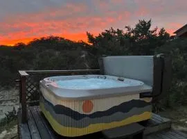 Tiny Cabin w hot tub & pool surrounded by nature