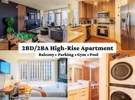 High-Rise Haven in the City Pool & Gym Included