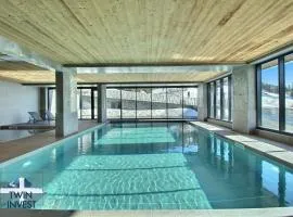 ARC 1600, LE RIDGE, Appartement 07 personnes Vue Montagne - ski aux pieds - Sauna, Hammam, Piscine, Salle de salle de sport-fitness