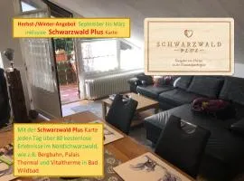 Ferienwohnung Kuckuck auf dem Sommerberg incl Schwarzwald Plus-Karte - 2 Zimmer 50qm