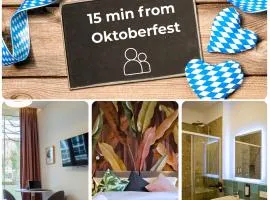 HOMELY STAY Studio 8 - Relaxed Self-Check-In room in Munich - 15 min from Oktoberfest