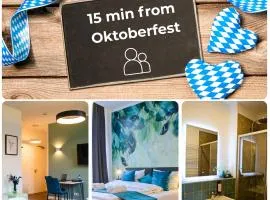 HOMELY STAY Studio 9 - Stylish & Convenient Self-Check-In Studio in Munich - 15min from Oktoberfest