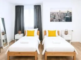 Top Lage - Platz für bis zu 10 Personen, Küche, 2 Bäder, Waschmaschine, WLAN