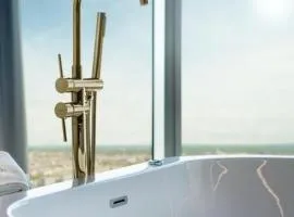 Hanza Tower 22 WHITE Jacussi & Sauna & Pool & SPA