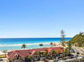 Beachfront 1-Bed Flat with Pool & Gym Access