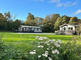 Willow lodge, chalet de monta&ntilde;a en Brynteg