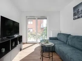 Elegant White Apartment with Terrace & Parking in Wrocław by Noclegi Renters