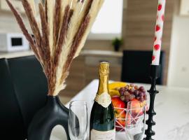 Gro&szlig;e 2 Ferienwohnung G&auml;stehaus NEUBAU Merzig 100 m2，梅爾齊希的小屋