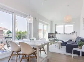 Penthouse-Wohnung "Hygge" mit großer Sonnenterrasse, eigener Sauna & kostenlosem Strandkorb