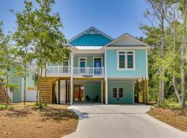 Coastal North Carolina Retreat Half Mile to Beach，位于橡树岛的酒店