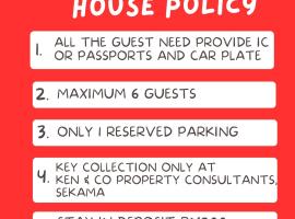 Santubong Suites B Just Like Home Damai, παραλιακή κατοικία σε Kuching