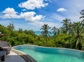Modern 3br Infinity Pool & Sea Jungle View, hotel in Chaweng Noi Beach