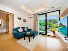 Hillside 2BR Apartment with Pool & Gym 5 Min to Kamala Beach 48RK