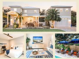 Luxury Home - Sauna Pool Spa Cart Beach, hotel em Saint Augustine