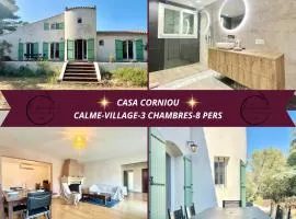 Casa Corniou - Calme, Village Provençal, 3 chambres, 2 SDB, 8 personnes