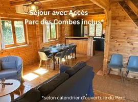 Lodge du Parc des Combes avec Accès Parc inclus selon calendrier ouverture Parc