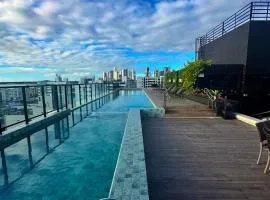 Flat moderno - 300m da praia
