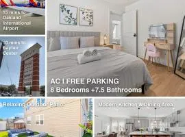 Massive 8BR Home in Hayward with AC Free Parking