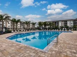 Community oasis with pool & gym access