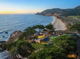 Distinguished Oceanfront Point Estate with Iconic Beach Mountain Vistas