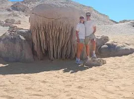 White desert camp