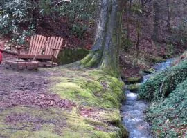 Cozy Creek - A Romantic Smoky Mountain Escape - Relax in a sheltered hot tub with creek-side & holler views - 3 mi to Gatlinburg, P Forge and National Park - listen to gentle mountain streams at this peaceful retreat in the heart of the Smokies