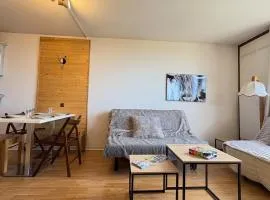 Studio 5 min centre Font-Romeu baignoire balcon