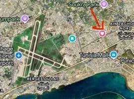 El Wahat Tunis Appartment FAMILY ONLY شقة مفروشة حي الواحات تونس عائلات فقط