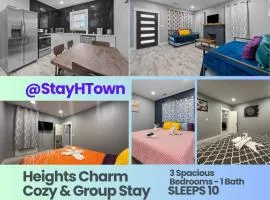 Heights Charm Cozy & Group Stay - Sleeps10