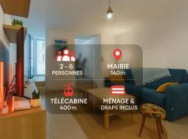 Appartement cosy hypercentre 400m de la télécabine 4-6 personnes - draps et ménage inclus