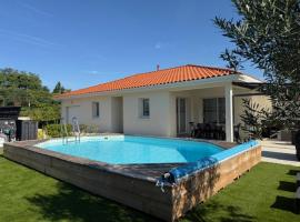 Belle Maison MALOU climatis&eacute;e calme, piscine, jacuzzi 3km plage Labenne Capbreton