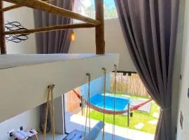 LOFT Rio 102 - Refúgio Romântico Inclusivo com Piscina Privativa - bem prox a Vilas Gastronômicas, Polo de Artesanato e Associação Peixe-boi