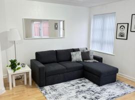 Stylish 1-BR Apartment Perfect for 4、バーミンガムのペット同伴可ホテル