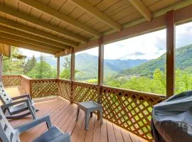 Maggie Valley Mountain Escape w/ Fireplace & Deck!