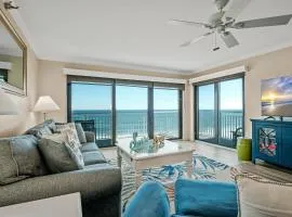 Direct oceanfront condo with a large balcony and a heated beachfront pool