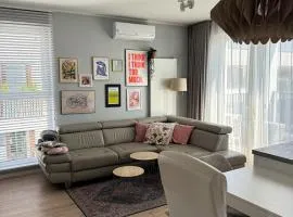 Stylish Apt with AC & Balcony