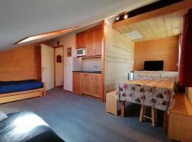 Studio pour 3 personnes, skis aux pieds, balcon vue vallée - FR-1-181-2475