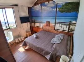 habitación con vista al mar Altavista Hostal
