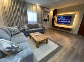 A two-bedroom apartment that can accommodate 6 people and a spacious hall with a kitchen