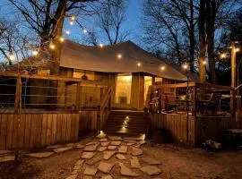 Unique Four-Person Luxury Tent with a Waterfall near Fort Worth, Texas